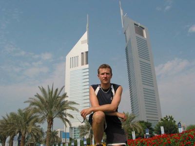 Michael Fabing at Skyscrapper in Dubai (UAE)