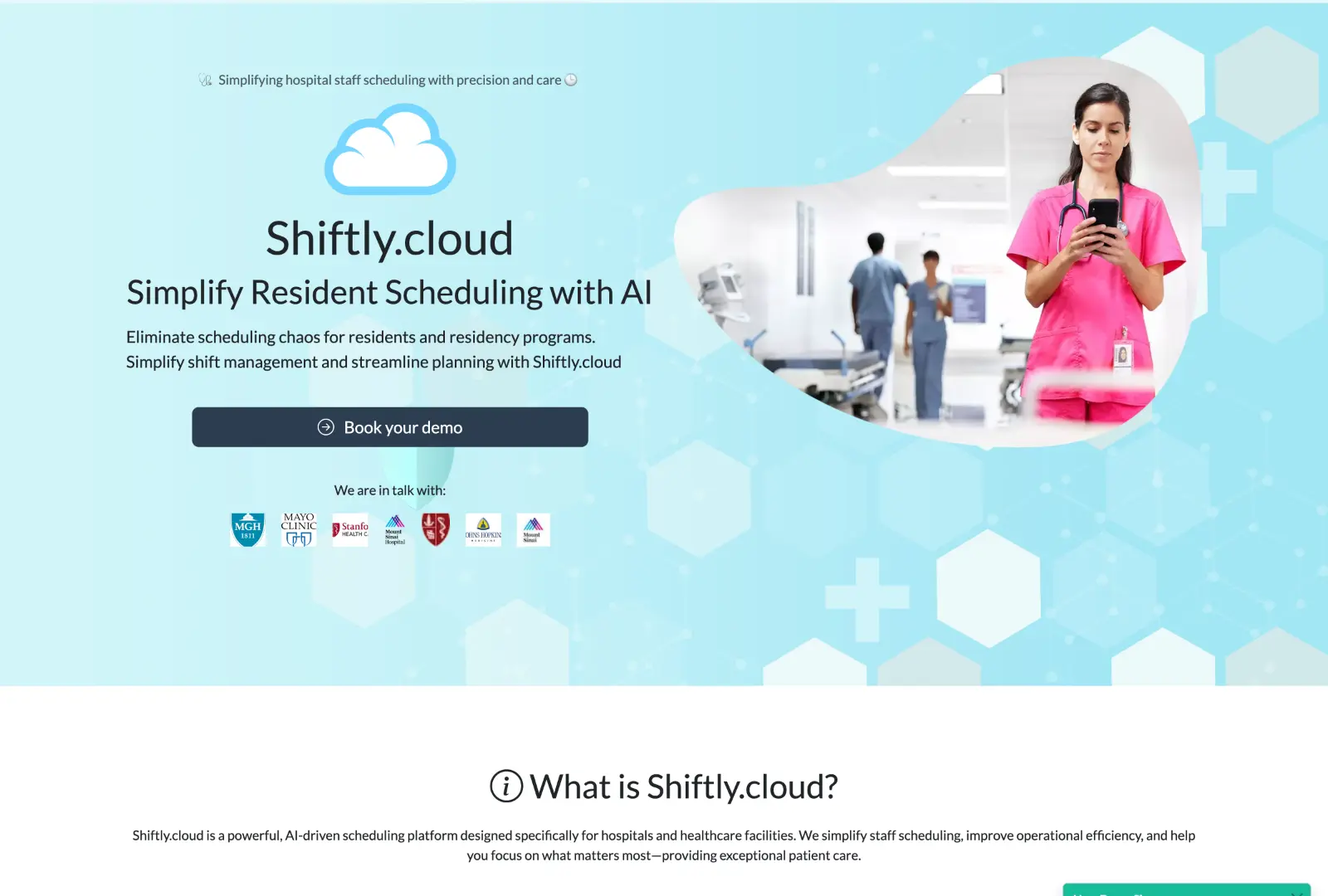 Shiftly dashboard preview