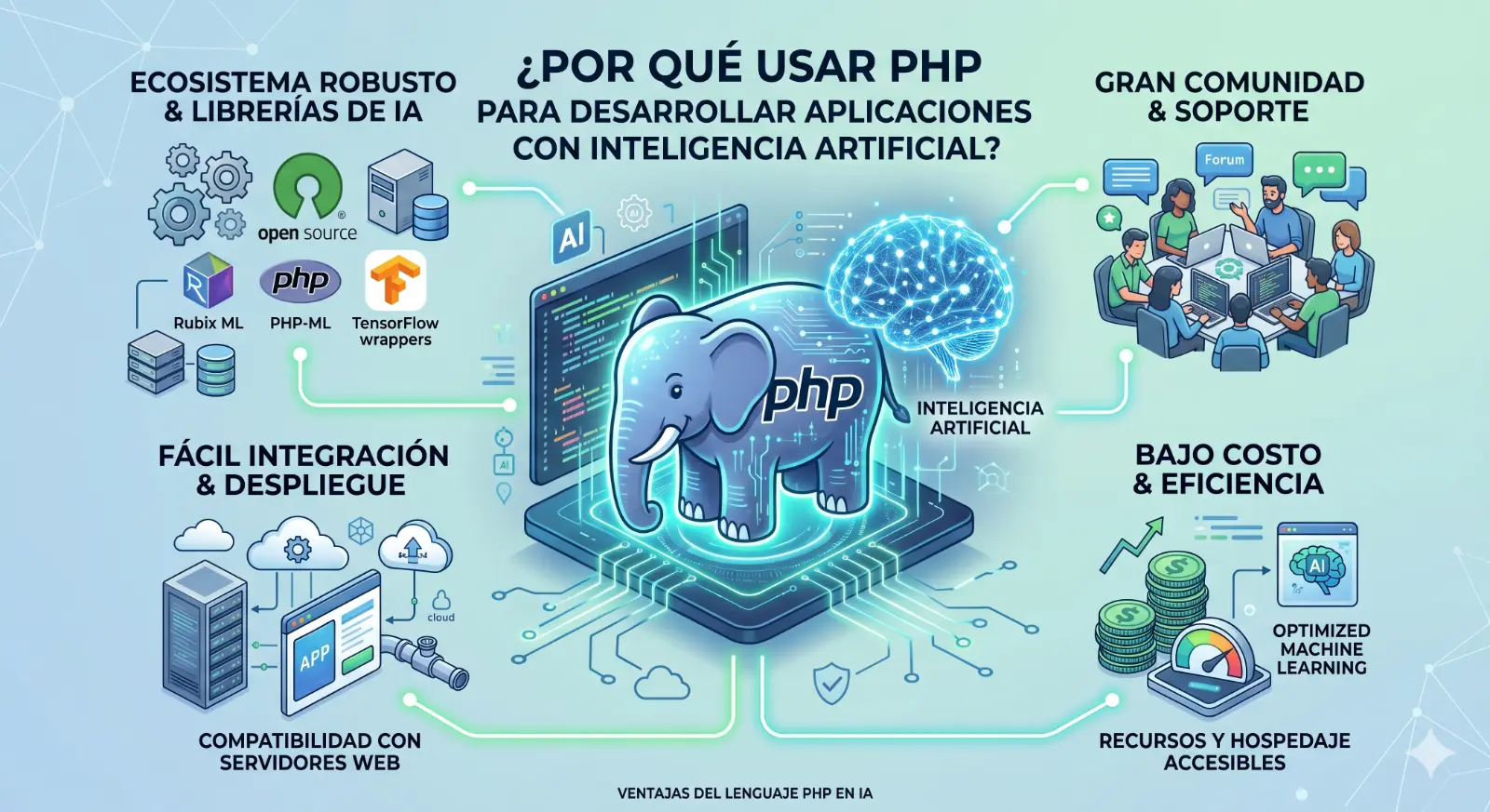 ¿Por qué usar PHP para desarrollar aplicaciones con Inteligencia Artificial?